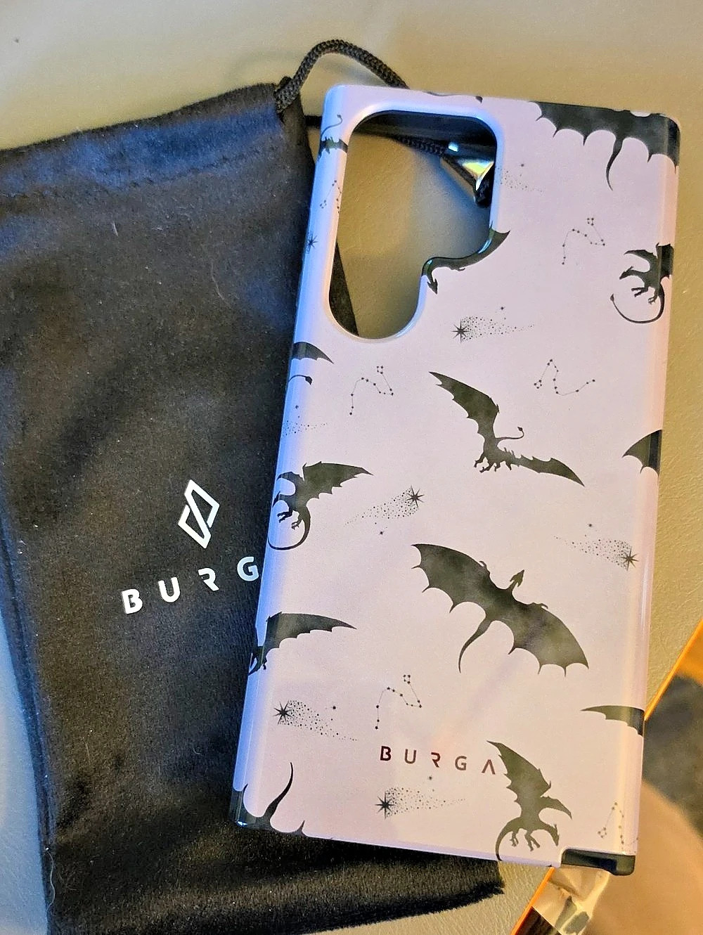 BURGA Draco Phone Case Grey & Black For Samsung Galaxy S23 Ultra